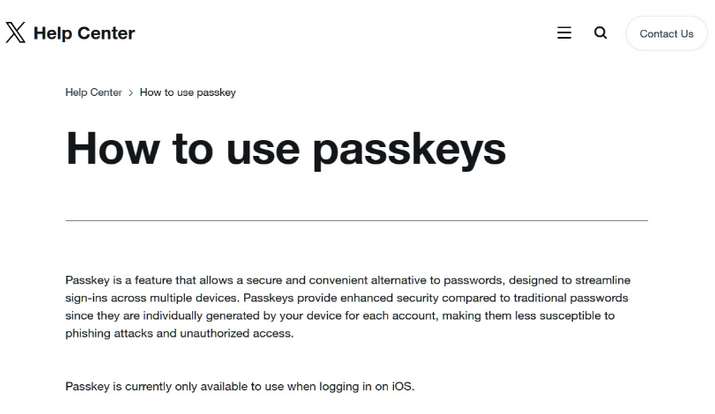 上街苹果维修店铺分享iOS用户如何通过通行密钥(Passkey)登录 